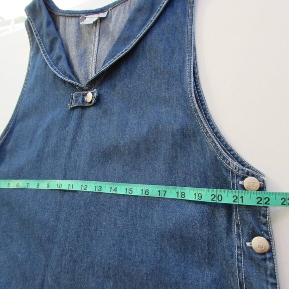 Haiks Vintage Jumper Dress XL Sailor Collar Boat Anchor Buttons Nautical Coastal - Picture 11 of 16